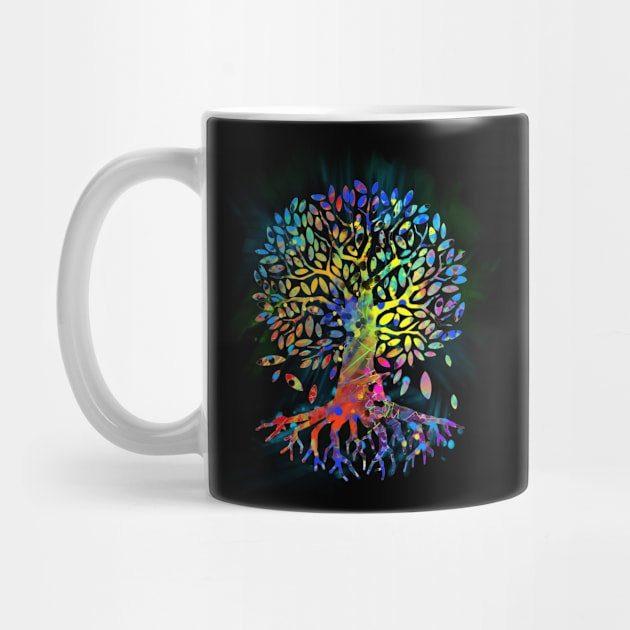 Colorful Tree Of Life Gift The Tree Of Life Yoga Design by Linco